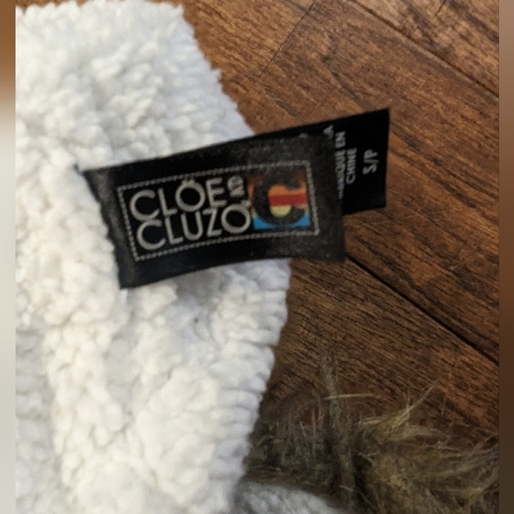 Cloe Cluzo Blue Dog Utility Jacket w/Fur Trimmed Hood - Small - Picture 3 of 5